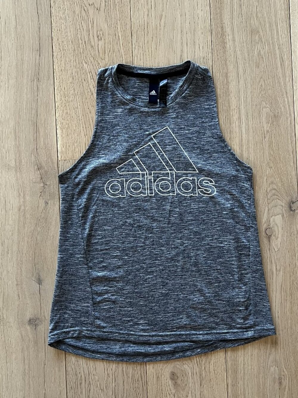 Adidas Women's Sports Workout Tank Top Gray Heather XS Racerback